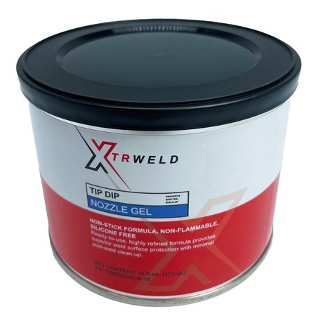 XTRWELD TDNOZGELB16  Tip Dip Nozzle Gel, Round Jar, 16 oz TDNOZGELB-16